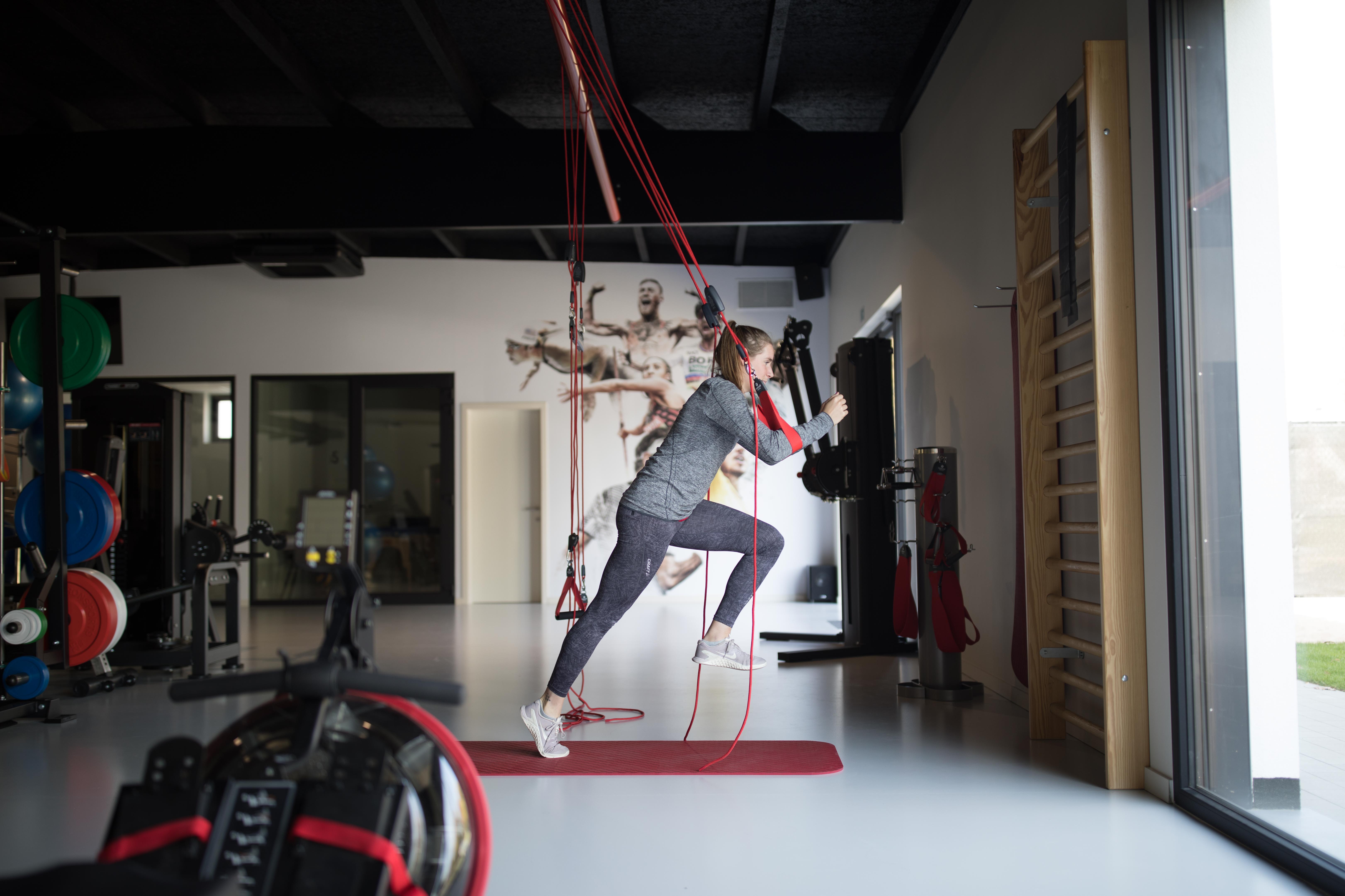 Training met elastische weerstand bij Delie